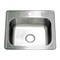 Gourmetier GKTS252291 25"x22"x9" Self-Rimming Single Bowl Kitchen Sink (1 Hole),  GKTS252291 - alternate 1